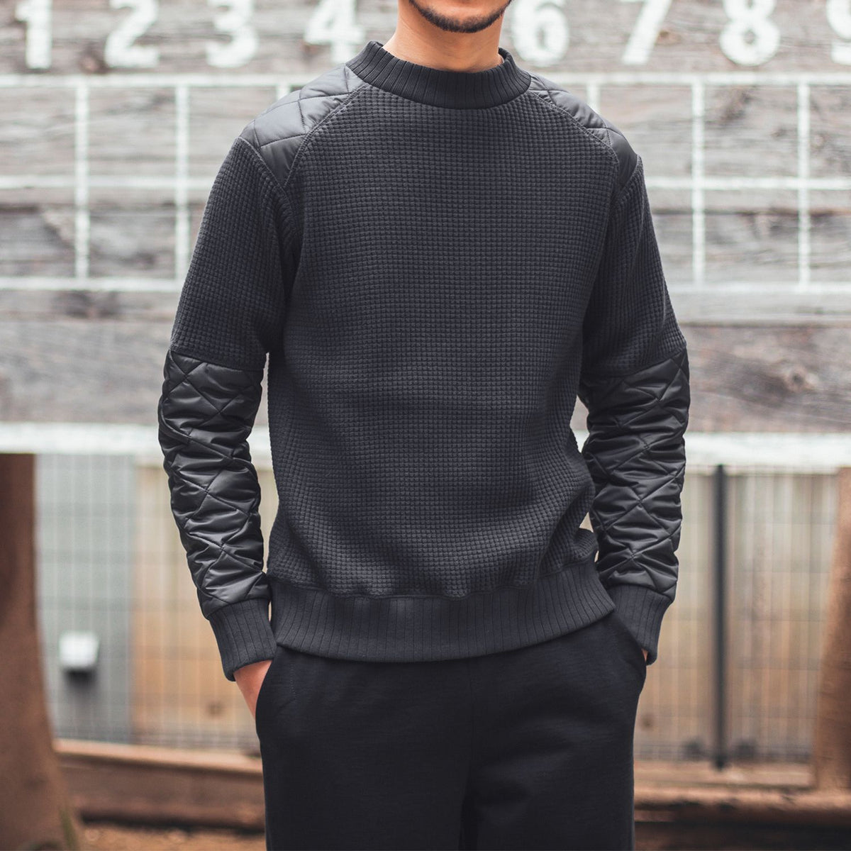 Jackman X Lavenham Waffle Armored Midneck Mens / ジャックマン 