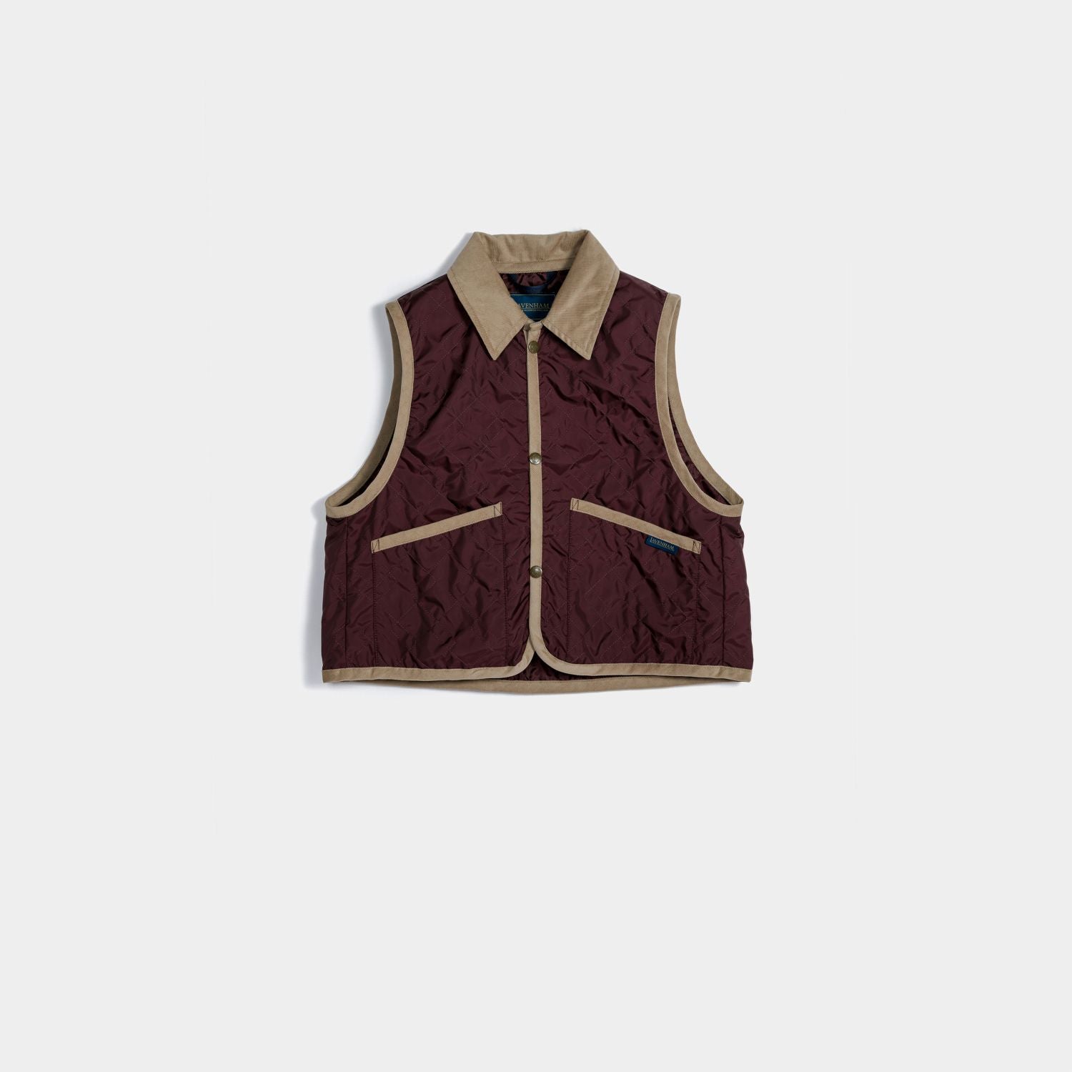 Unwadded Cropped Raydon Gilet Womens