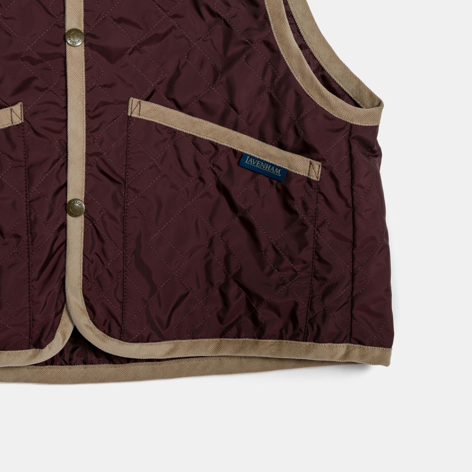 Unwadded Cropped Raydon Gilet Womens