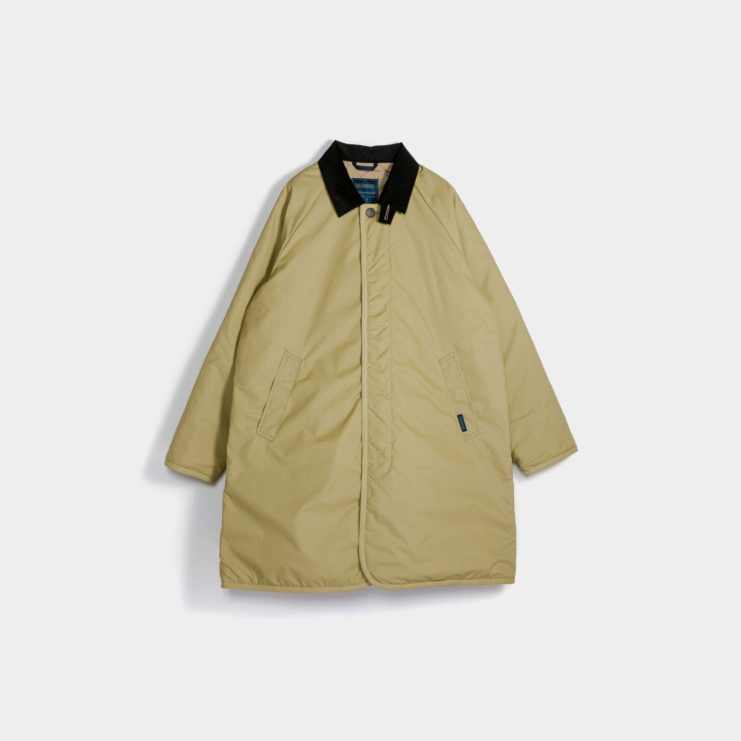 美品◇lacquer&C◇コットンバルマカーンコート◇M-L◇キャメルイエロー Balmacaan Coat Mens