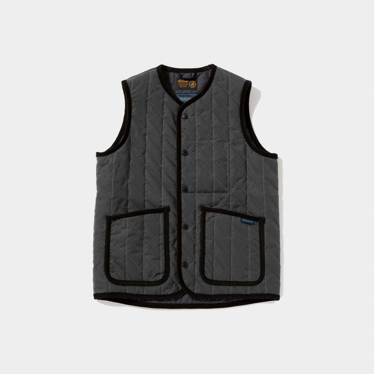 Jackman X Lavenham Bound Pocket Collarless Gilet Mens / ジャック 