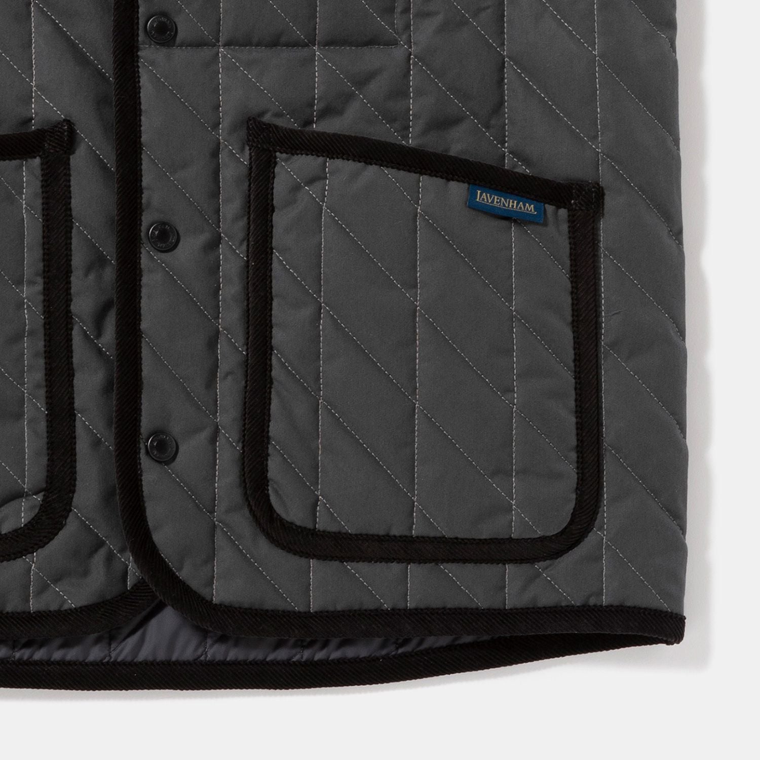 Jackman X Lavenham Bound Pocket Collarless Gilet Mens / ジャック
