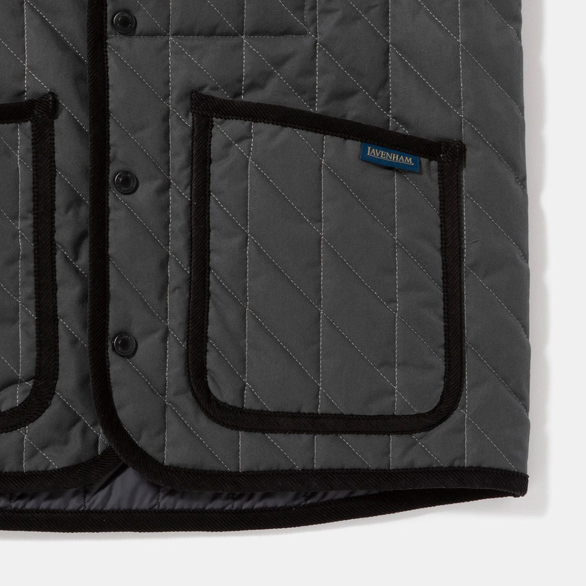 Jackman X Lavenham Bound Pocket Collarless Gilet Mens / ジャック 